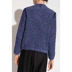 Salvatore Ferragamo Cropped Cardigan Blue