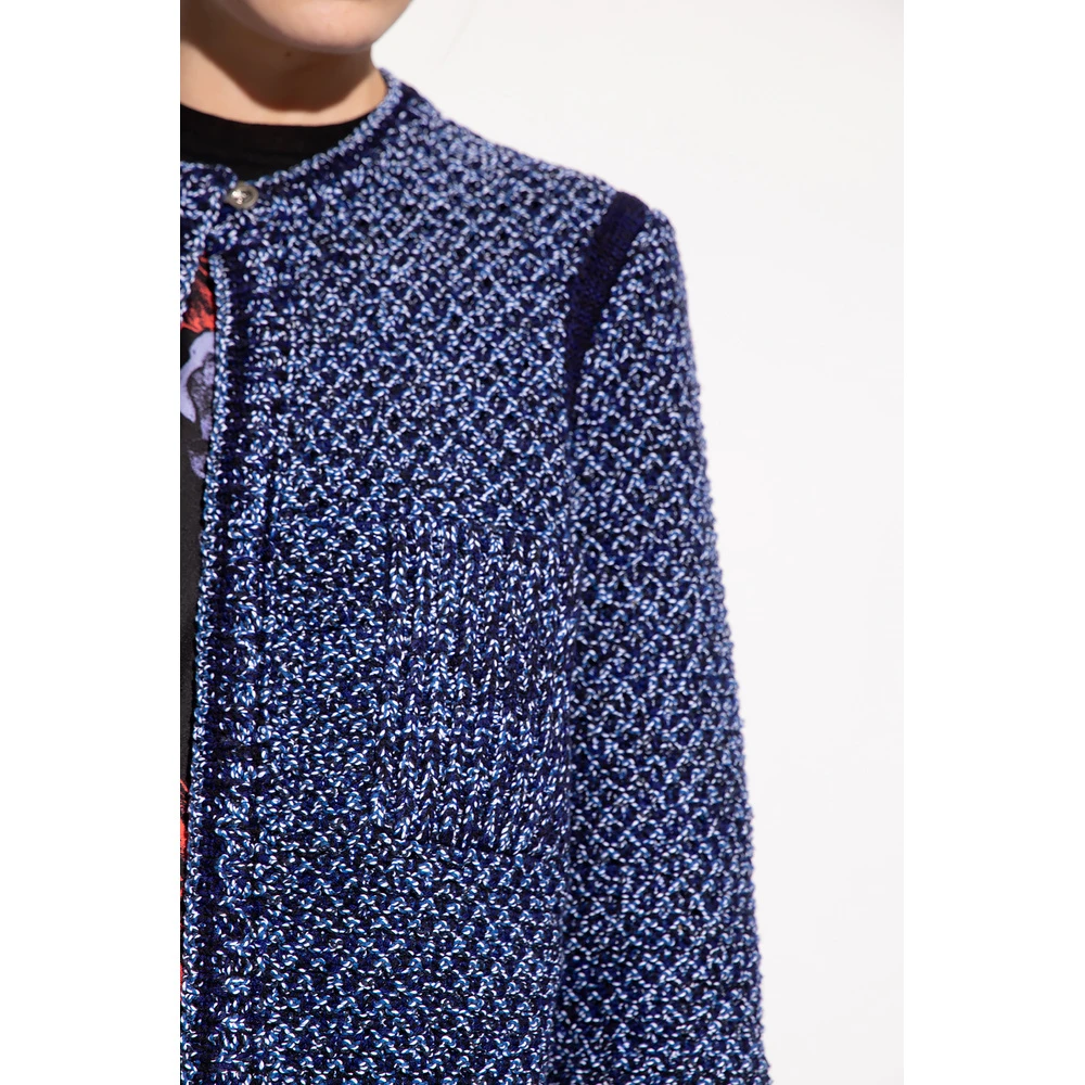 Salvatore Ferragamo Cropped Cardigan Blue 4 Salvatore Ferragamo Cropped Cardigan Blue - Bilde 2