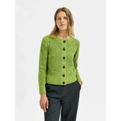 Selected Femme Slfsia Ls Knit Cardigan Green 9 Selected Femme Slfsia Ls Knit Cardigan Green -dame-cardigans Butikk unnamed file 417
