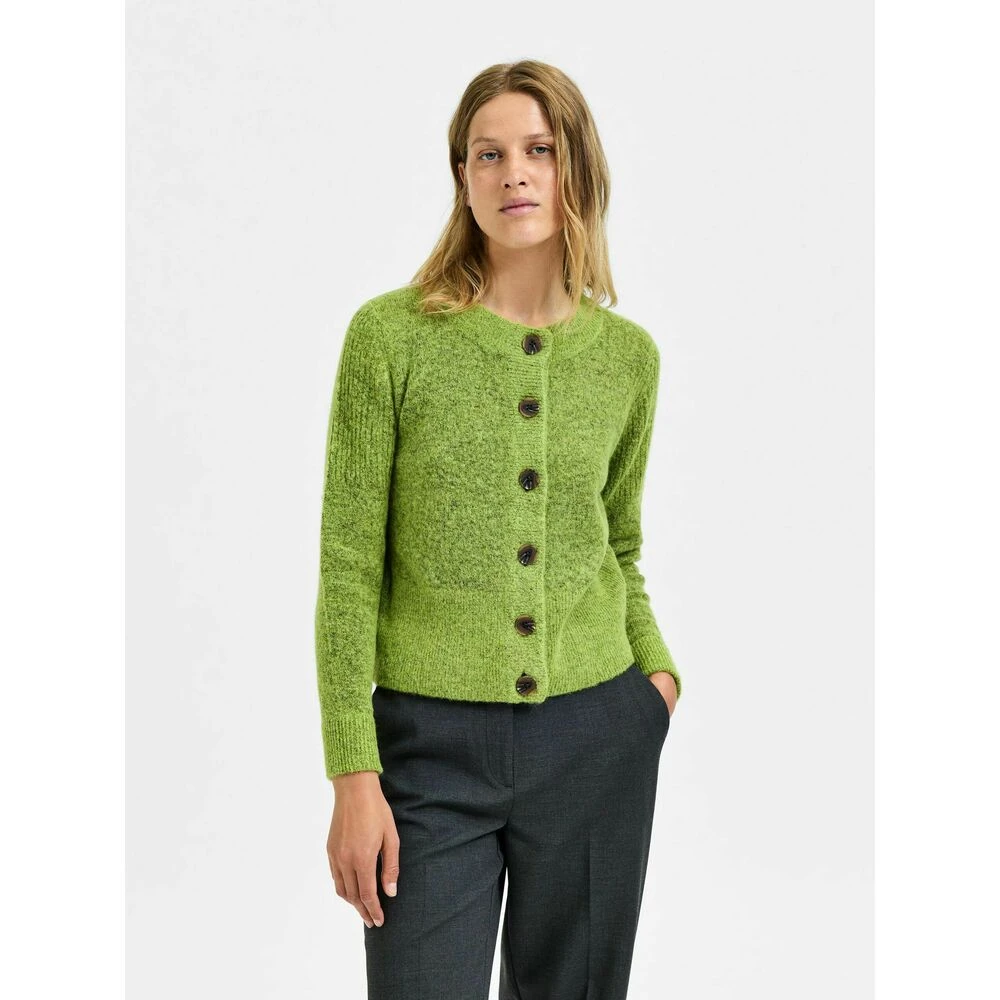 Selected Femme Slfsia Ls Knit Cardigan Green 5 Selected Femme Slfsia Ls Knit Cardigan Green - Bilde 3