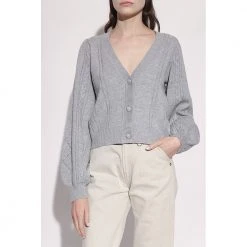 Notes Du Nord ‘Eamon’ Cardigan Gray -dame-cardigans Butikk unnamed file 4175