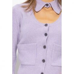 Dries Van Noten Wool Cardigan Purple -dame-cardigans Butikk unnamed file 4179