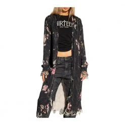 R13 Loose-fitting Cardigan Black -dame-cardigans Butikk unnamed file 4184