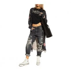 R13 Loose-fitting Cardigan Black -dame-cardigans Butikk unnamed file 4185