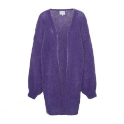 Lilla American Dreams Lee Midi Cardigan Genser Purple