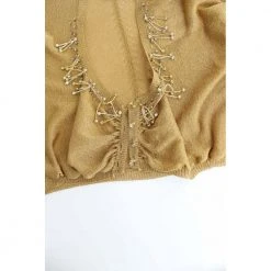 Roberto Cavalli Embellished Shrug Yellow -dame-cardigans Butikk unnamed file 4208