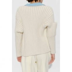 Jacquemus Neve Cardigan Beige -dame-cardigans Butikk unnamed file 4220