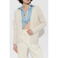 Jacquemus Neve Cardigan Beige -dame-cardigans Butikk unnamed file 4222