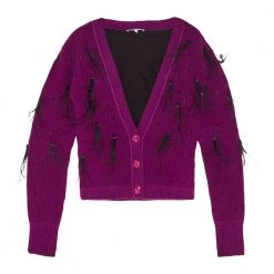 Patrizia Pepe Cardigans Purple -dame-cardigans Butikk unnamed file 4238