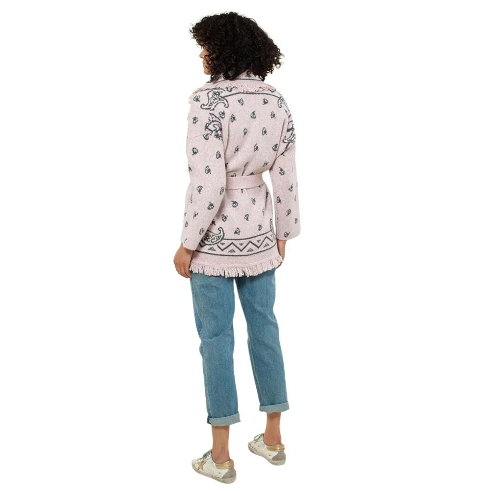 Hale Bob Jacqueline Jacquard Wrap Sweater Pink 4 Hale Bob Jacqueline Jacquard Wrap Sweater Pink - Bilde 2