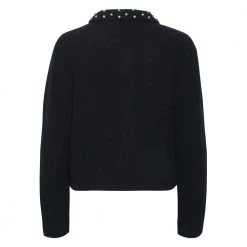 Gestuz AlphaGZ Collar Cardigan Black