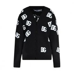 Dolce & Gabbana Wool Cardigan Black -dame-cardigans Butikk unnamed file 4295