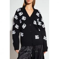Dolce & Gabbana Wool Cardigan Black -dame-cardigans Butikk unnamed file 4296