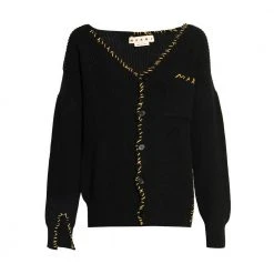Marni Wool Cardigan Black -dame-cardigans Butikk unnamed file 4322