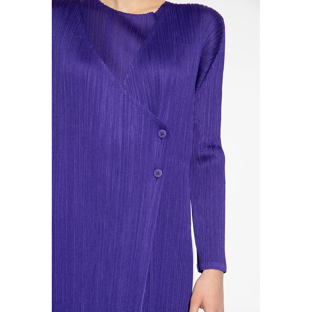 Issey Miyake Pleated Cardigan Purple 5 Issey Miyake Pleated Cardigan Purple - Bilde 3