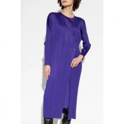Issey Miyake Pleated Cardigan Purple 10 Issey Miyake Pleated Cardigan Purple -dame-cardigans Butikk unnamed file 4336