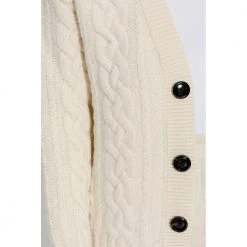 Ami Paris Wool Cardigan Beige