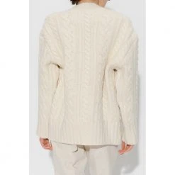 Ami Paris Wool Cardigan Beige -dame-cardigans Butikk unnamed file 4393