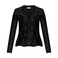 Alaïa Cardigan With Decorative Trimming Black -dame-cardigans Butikk unnamed file 4400