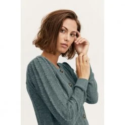 Grønn Fransa Freretta Car 1 Cardigan Green -dame-cardigans Butikk unnamed file 4415