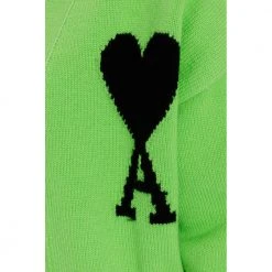 Ami Paris Wool Cardigan Green -dame-cardigans Butikk unnamed file 4423