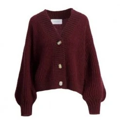 Camilla Pihl Rikki Cardigan Overdeler Red -dame-cardigans Butikk unnamed file 444