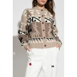 Dsquared2 Alpaca Wool Cardigan Beige -dame-cardigans Butikk unnamed file 4460