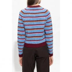 PS By Paul Smith Striped Cardigan Blue