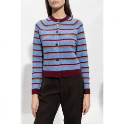 PS By Paul Smith Striped Cardigan Blue -dame-cardigans Butikk unnamed file 4494