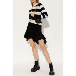 Vivienne Westwood Cardigan With Geometric Pattern Black -dame-cardigans Butikk unnamed file 4501