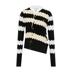 Vivienne Westwood Cardigan With Geometric Pattern Black -dame-cardigans Butikk unnamed file 4503