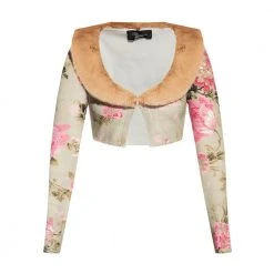 Blumarine Cardigan With Detachable Collar Beige -dame-cardigans Butikk unnamed file 4535