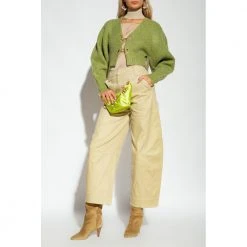 Cult Gaia Casella Embellished Cardigan Green -dame-cardigans Butikk unnamed file 4538