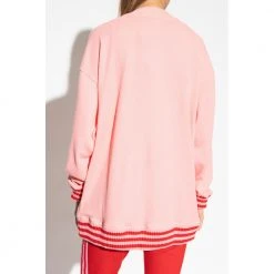 Adidas Originals Cardigan With Logo Pink
