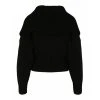 Alexander McQueen Funnel Neck Wool Cardigan Black -dame-cardigans Butikk unnamed file 458