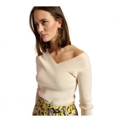 Essentiel Antwerp Cream Essential Antwerp Beloved Pullover Genser Beige -dame-cardigans Butikk unnamed file 4602