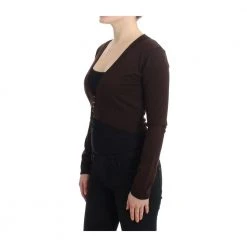 Roberto Cavalli Cropped Cardigan Brown -dame-cardigans Butikk unnamed file 4608