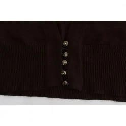 Roberto Cavalli Cropped Cardigan Brown -dame-cardigans Butikk unnamed file 4609