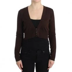 Roberto Cavalli Cropped Cardigan Brown -dame-cardigans Butikk unnamed file 4612