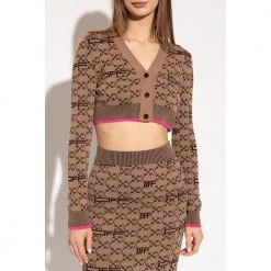 Off White Cardigan With Monogram Brown -dame-cardigans Butikk unnamed file 4616