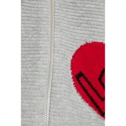 Love Moschino Zip-up Cardigan Gray -dame-cardigans Butikk unnamed file 4630