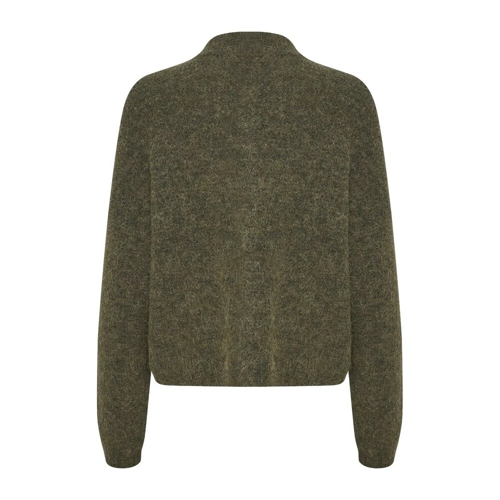 Dark Green Gestuz Alphagz Short Cardigan Green 3 Dark Green Gestuz Alphagz Short Cardigan Green