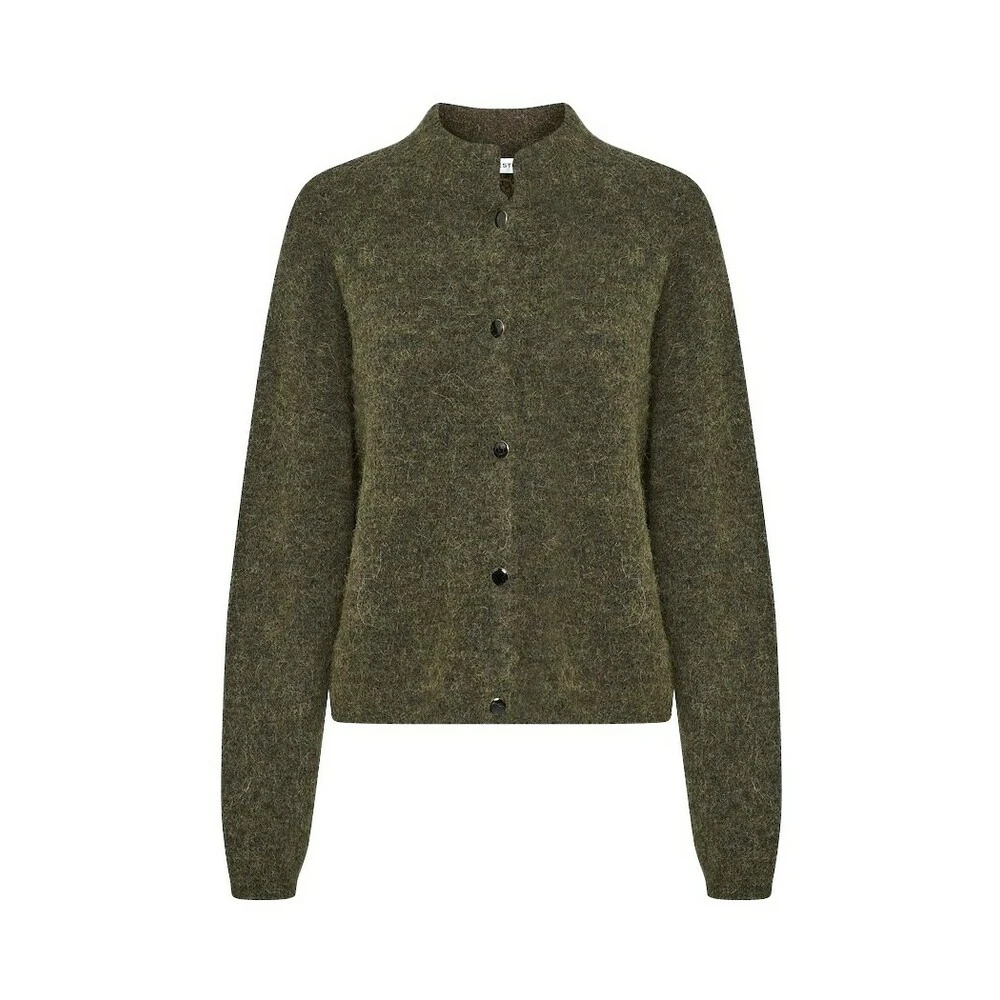 Dark Green Gestuz Alphagz Short Cardigan Green 6 Dark Green Gestuz Alphagz Short Cardigan Green - Bilde 4