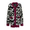 Versace Jeans Couture JACQUARD CARDIGAN Black -dame-cardigans Butikk unnamed file 4738
