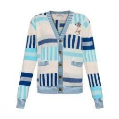 Vivienne Westwood Cardigan With Pockets Blue -dame-cardigans Butikk unnamed file 4750