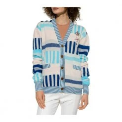 Vivienne Westwood Cardigan With Pockets Blue -dame-cardigans Butikk unnamed file 4752