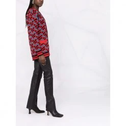 Versace Cardigan With Greek Print Red -dame-cardigans Butikk unnamed file 4784