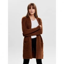 ONLY Unljade L / S Cardigan Jacket Brown -dame-cardigans Butikk unnamed file 4852