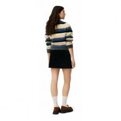 Nautical Blue Ganni Cardigan Stripe Cardigan Blue -dame-cardigans Butikk unnamed file 488