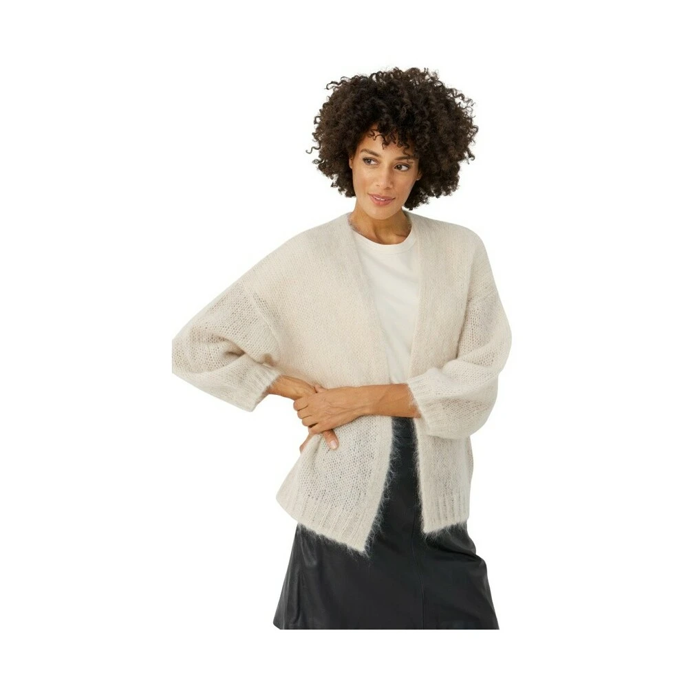 Part Two - Rastina Mohair Cardigan Whitecap Grey Beige 4 Part Two - Rastina Mohair Cardigan Whitecap Grey Beige - Bilde 2